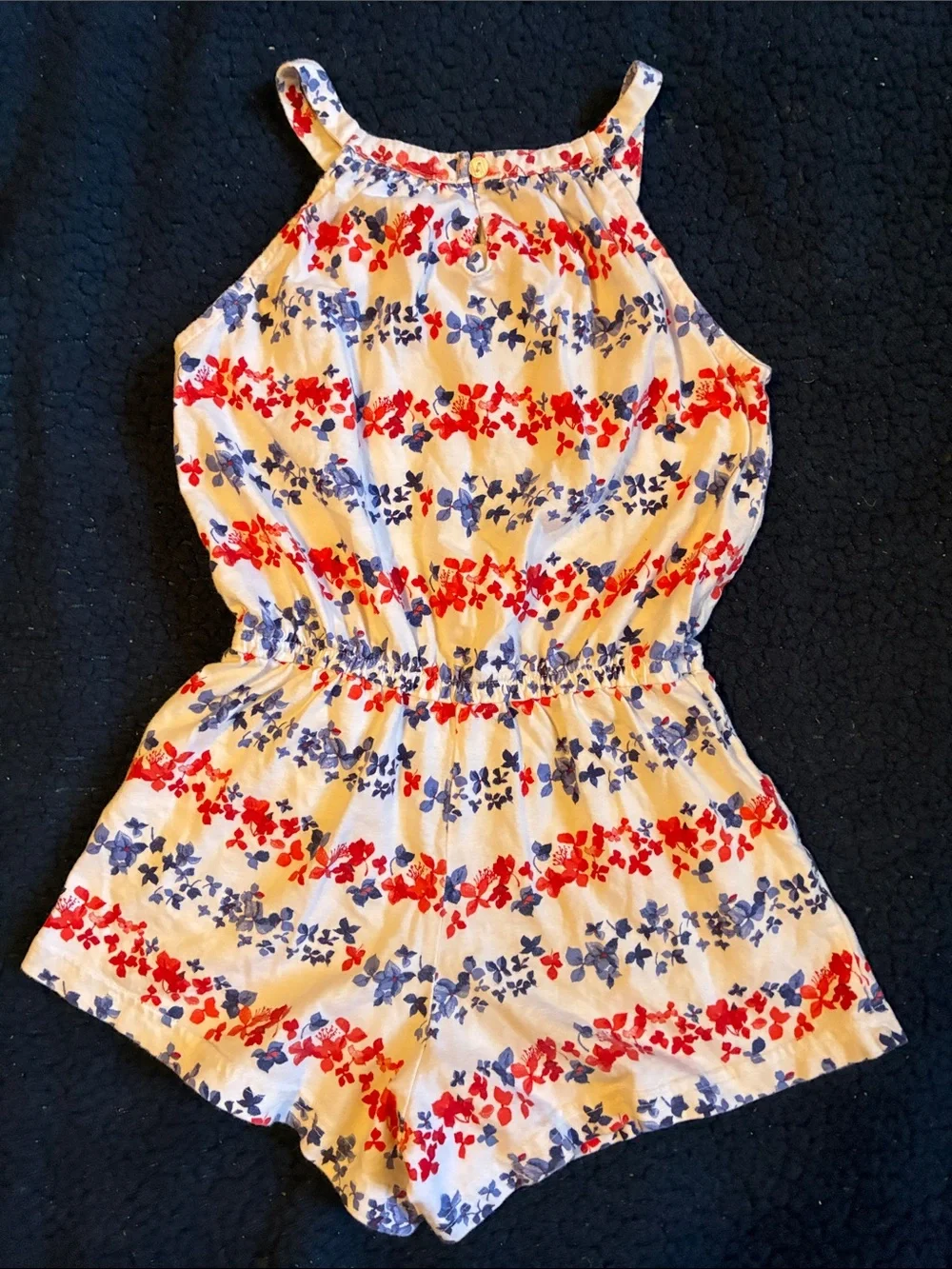 OshKosh B'gosh Red, white & Blue Floral Romper